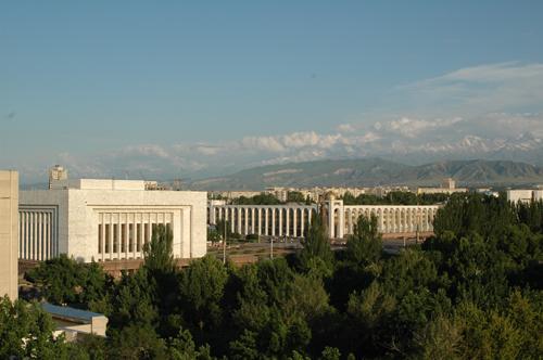 View over the city, Panfilov Park