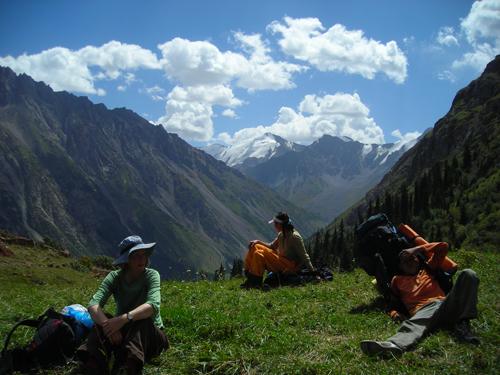Hiking above Barskoon Gorge
