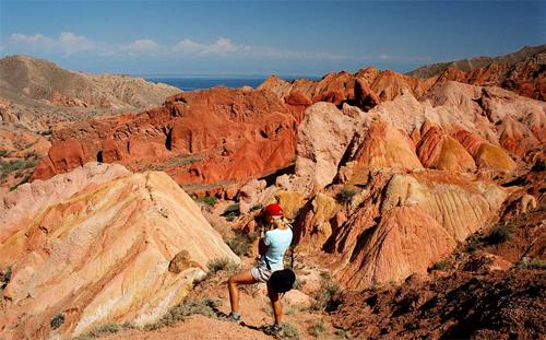 “Skazka” gorge, South shore of Issyk-Kul lake