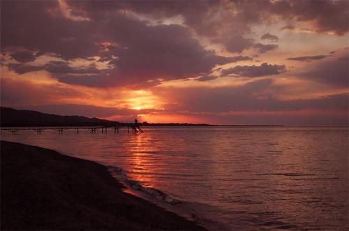 Sunset at Issyk Kul