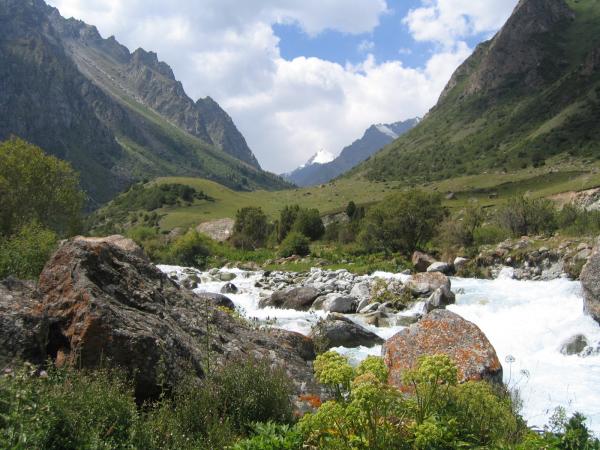 Hiking along Ala Archa