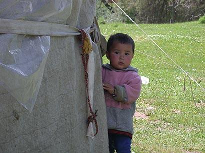 Friendly Kyrgyz girl
