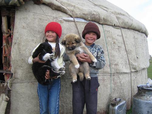 Simple but happy life in the mountains