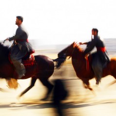 In Kyrgyzstan, the camp was attacked at the Exploration riders